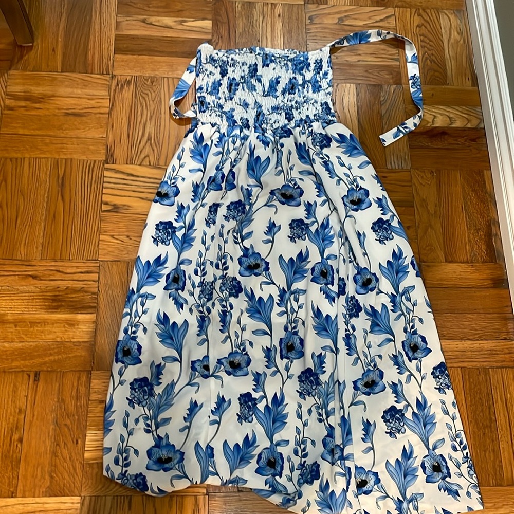 💙🦋☀️🪻pretty blue flowers dress